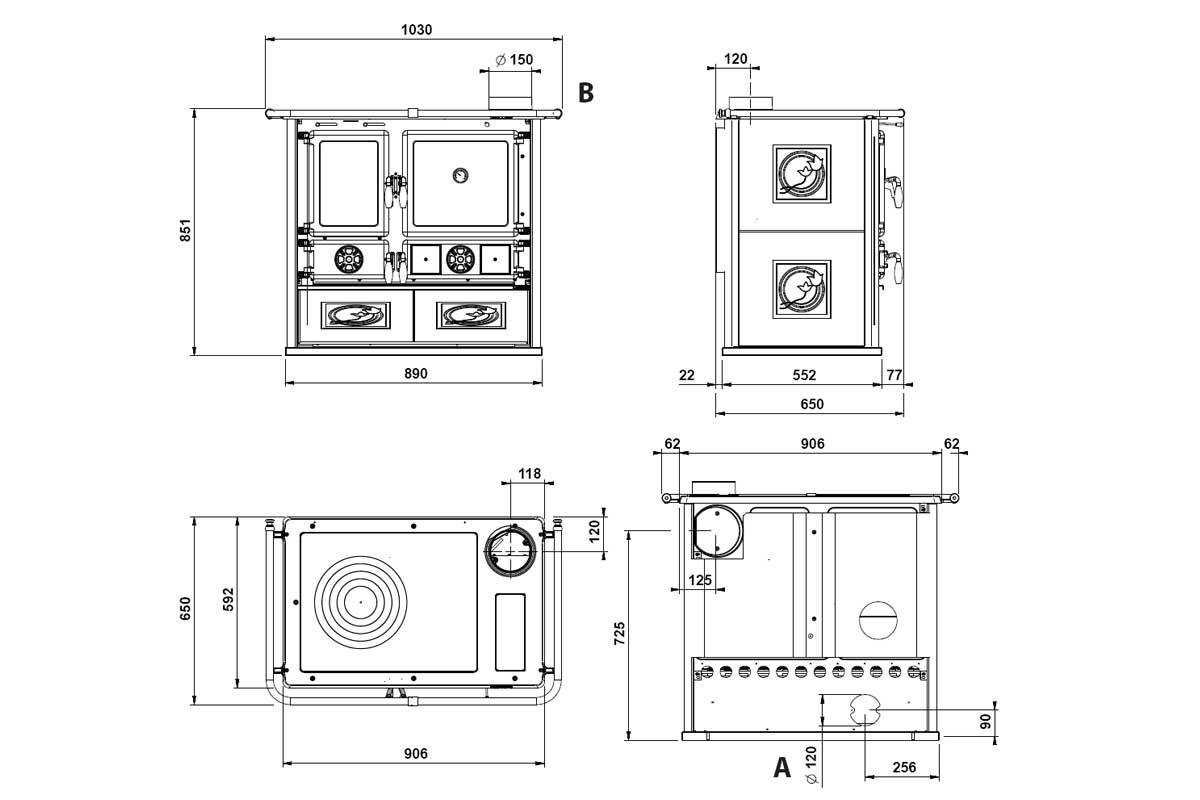 cooking stove Rosa 5.0 Ceramica from La Nordica